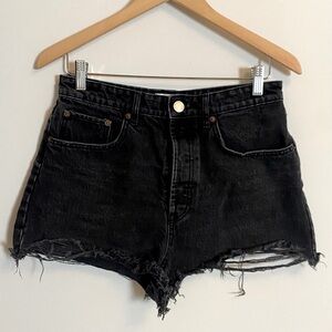 Zara Black Jean Shorts